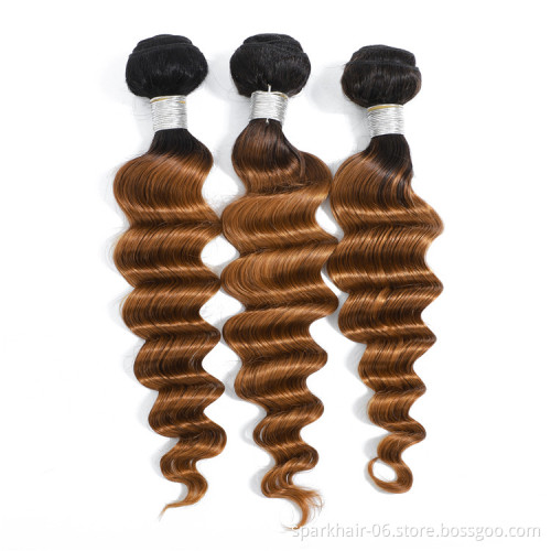 Brazilian Remy Human Hair Weaving Bundle for Women Weave Hair Extension Virgin Human Hair Deep Wave